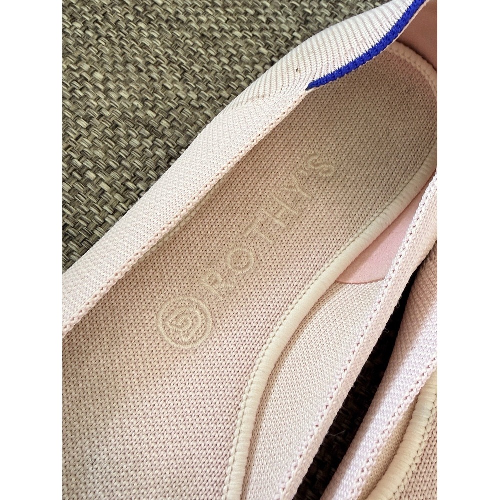 AUTHENTIC Rothy's Pretty Blush Pink Round Toe Slip on Shoes Flats Size 9 - Picture 2 of 7